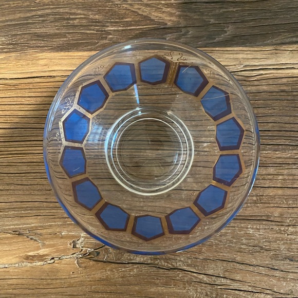 Vintage Washington Pasinski Blue Hexagon Bowl 
One Bowl - Picture 8 of 11